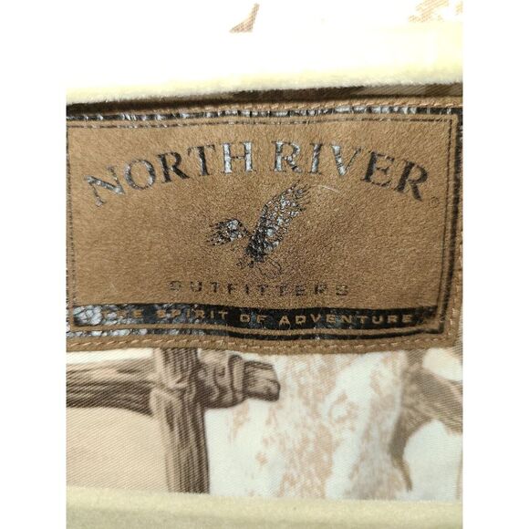 North River Outfitters Hunting Dog Print Mens Button Down Size L - Picture 6 of 9